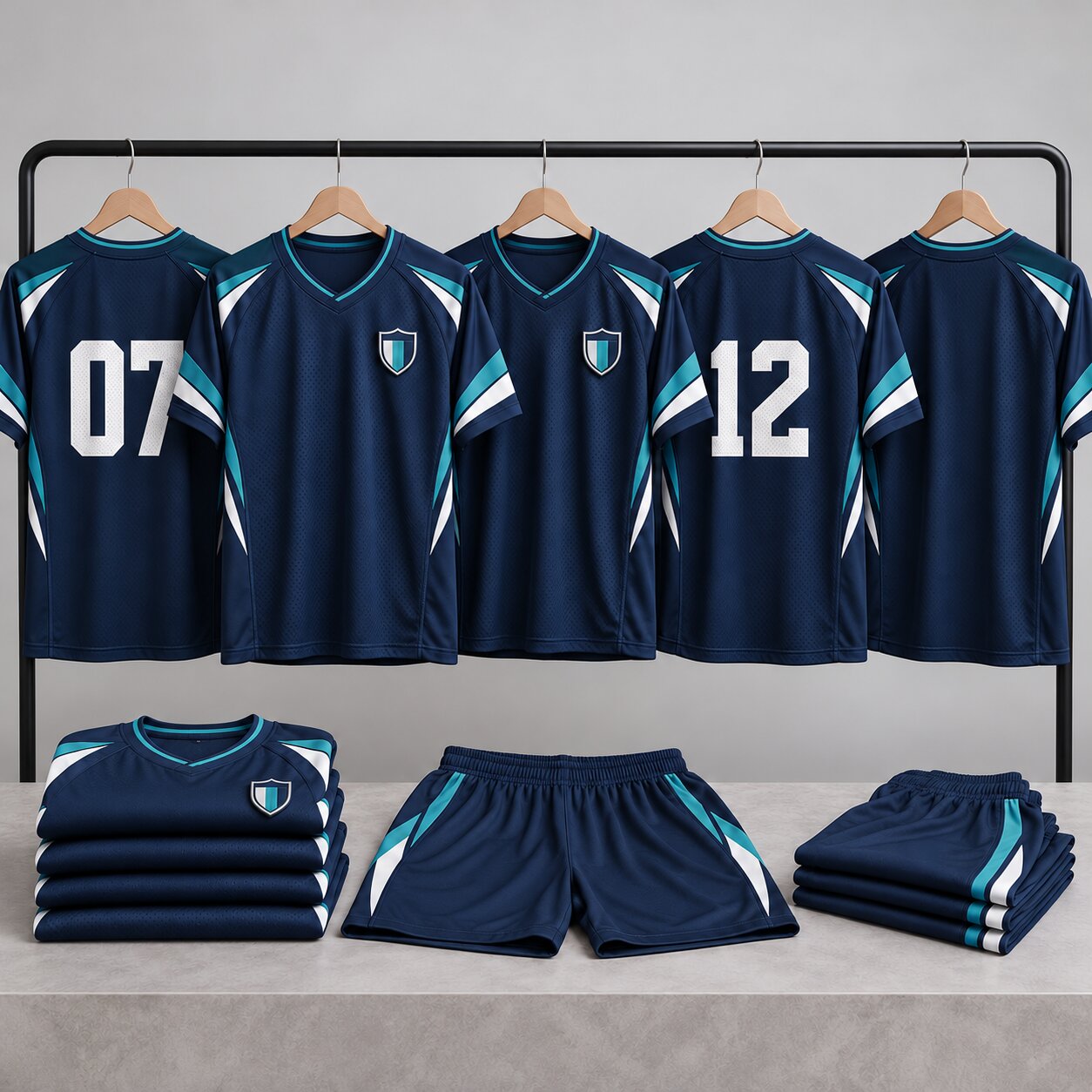 Custom team jerseys with names and numbers